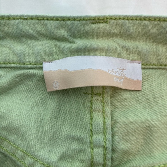 Green Denim Shorts - Picture 3 of 3